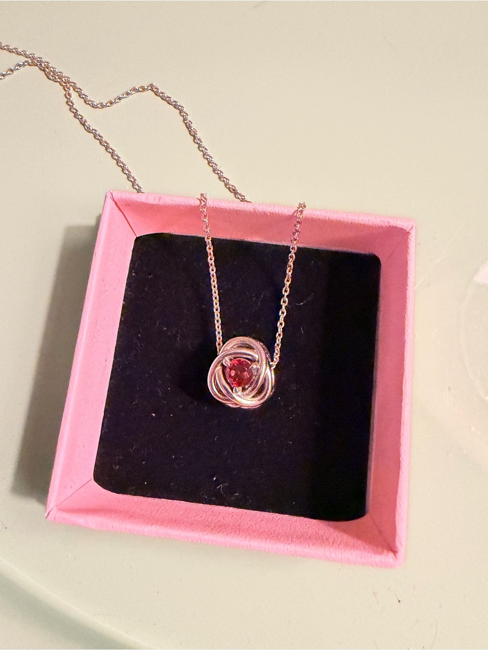 Pandora July Birthstone Charm with chain